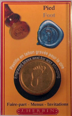 J Herbin Baby Foot Brass Seal