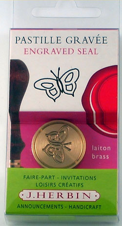 J Herbin Butterfly Brass Seal